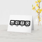 Carte Escalade du sommeil Eat Répétition (Fleur jaune)