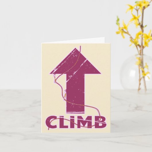 Carte Escalade escalade corde (Fleur jaune)