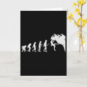 Carte Escalade - Pour l'évolution drôle de grimpeur de r (Fleur jaune)
