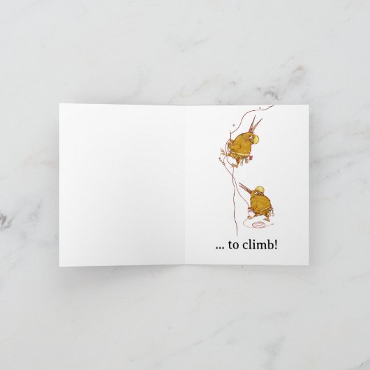 Carte Escalade rocheuse de Kiwi Bird (Intérieur)