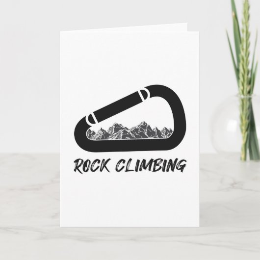 Carte Escalade Rock Mountains Climber Climber Randonnée  (Devant)