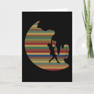 Carte Escalade Vintage Alpinisme Bouldering