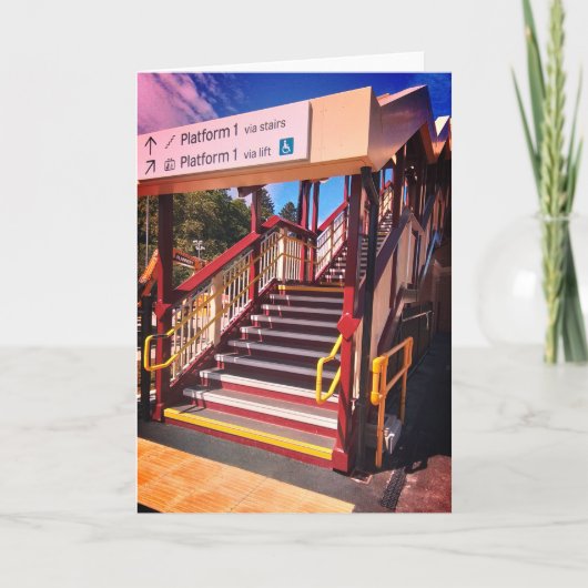 Carte escalier de la gare (Devant)