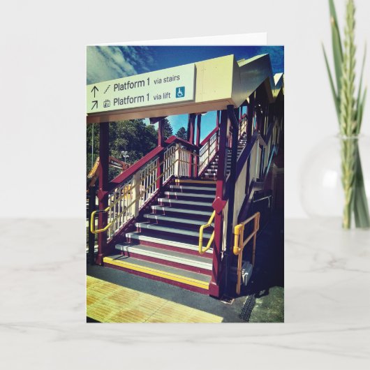 Carte escalier de la gare (Devant)