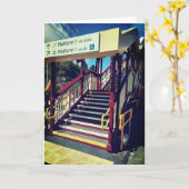 Carte escalier de la gare (Fleur jaune)
