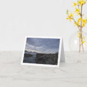 Carte escaliers vers la mer (Fleur jaune)