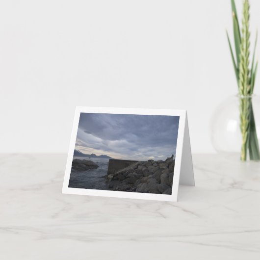 Carte escaliers vers la mer (Devant)