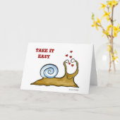 Carte escargot (Fleur jaune)