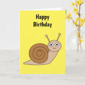 Carte Escargot (Fleur jaune)