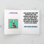 Carte Escargot coloré Anniversaire (Intérieur)