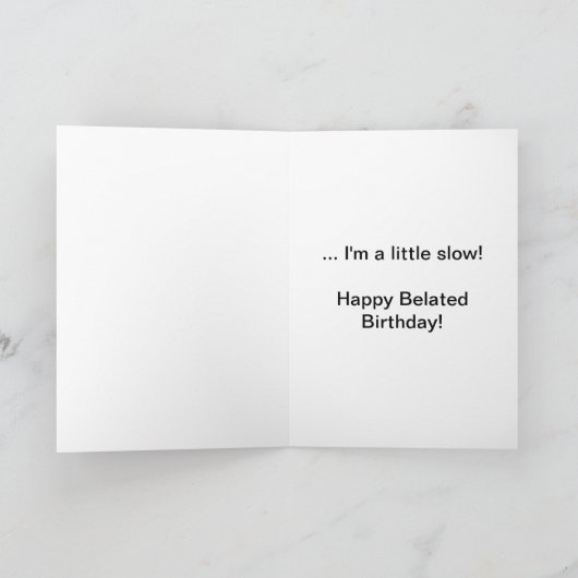 Carte Escargot d'Anniversaire (Intérieur)