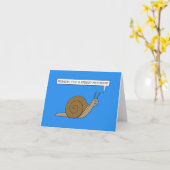 Carte Escargot parlant de récupération rapide (Fleur jaune)