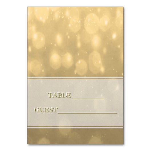 Carte Escort Gold Bokeh (Par défaut)