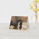 Carte Escorte Riderless de cheval (Fleur jaune)