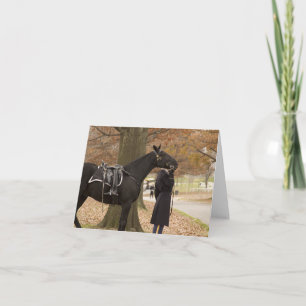 Carte Escorte Riderless de cheval