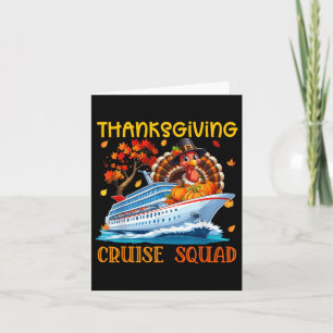 Carte Escouade de croisière Thanksgiving Turquie Chute C