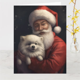 Carte Eskimo américain avec le Père Noël Fête de Noël fe