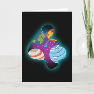 Carte ESPACE ANNIVERSAIRE 4 4e anniversaire garçon 4 ans