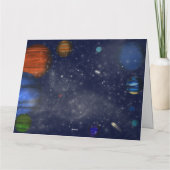 Carte Espace avec des planètes et des galaxies (Dos)