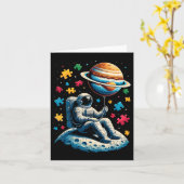 Carte Espace de Sensibilisation sur l'autisme de l'astro (Fleur jaune)