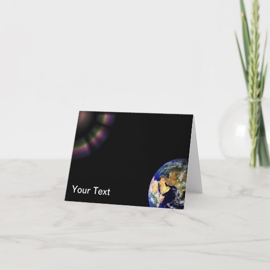 Carte Espace du globe terrestre (Devant)