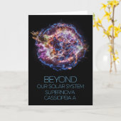 Carte Espace Extérieur, Cosmos, Supernova Cassiopeia A (Fleur jaune)