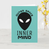 Carte Espace Extérieur Inner Mind, Alien Extraterrestre (Fleur jaune)