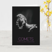 Carte Espace Extérieur, Système Solaire, Cosmos, Comètes (Fleur jaune)