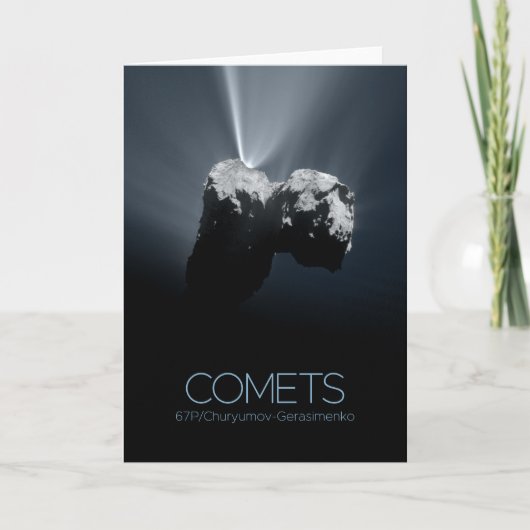 Carte Espace Extérieur, Système Solaire, Cosmos, Comètes (Devant)