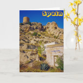 Carte Espagne (Fleur jaune)