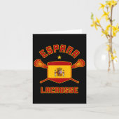 Carte Espagne Crosse Espagnol Drapeau Espana Lax Tee (Fleur jaune)