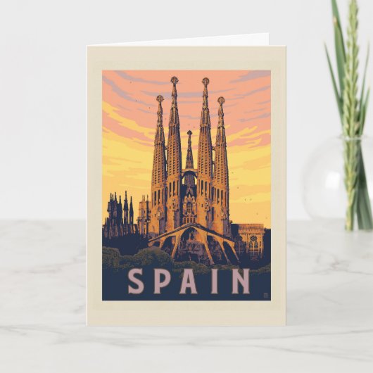 Carte Espagne | Familia Sagrada (Devant)