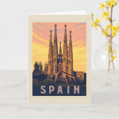 Carte Espagne | Familia Sagrada (Fleur jaune)