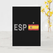 Carte Espagne Football Fan Chemise Espagnole Drapeau (Fleur jaune)