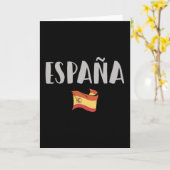 Carte Espagne Football Fan Shirt Drapeau (Fleur jaune)