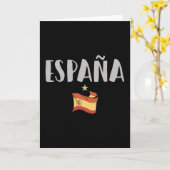 Carte Espagne Football Fan Shirt Drapeau (Fleur jaune)
