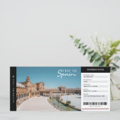 Carte Espagne Voyage Passe Voyage Voyage Vacances Ticket (Debout devant)