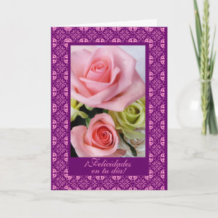 Carte Espagnol : Anniversaire : cumpleanos de feliz !