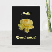 Carte Espagnol : Anniversaire de Feliz Cumpleaños- (Devant)