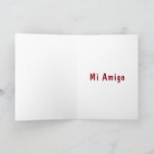 CARTE ***ESPAGNOL*** CHANSON D'ANNIVERSAIRE À "VOTRE AMI (Intérieur)