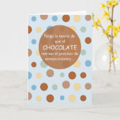 Carte Espagnol de vieillissement d'anniversaire, humour (Fleur jaune)