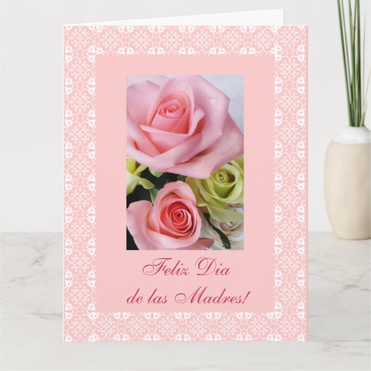 Carte Espagnol : Diamètre de las madres LARGE du jour de (Devant)