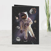 Carte Espagnol Explorer astronaute garçon Anniversaire (Dos)