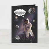 Carte Espagnol Explorer astronaute garçon Anniversaire (Devant)