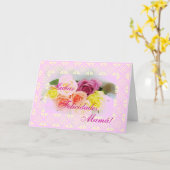 Carte Espagnol : Feliz Cumpleanos Mamá ! (Fleur jaune)