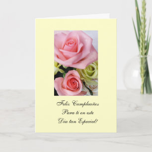 Carte Espagnol : Joyeux anniversaire/ Feliz Cumpleanos