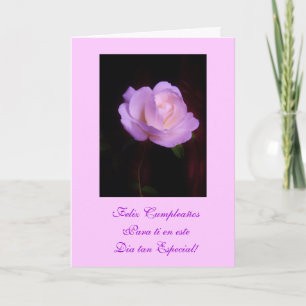 Carte Espagnol : Joyeux Anniversaire/ Feliz Cumpleanos L