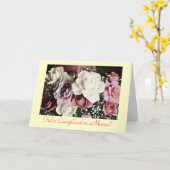 Carte Espagnol : Mamá-anniversaire de Cumpleaños/ (Fleur jaune)