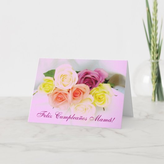 Carte Espagnol : Maman : Cumpleanos (Devant)