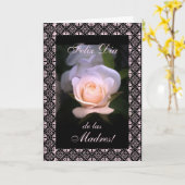 Carte Espagnol : Mother's day / Dia de las madres (Fleur jaune)